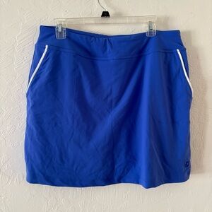 NEW FootJoy Women’s Knit Performance Golf Skort Sz XL Periwinkle ProDry Pockets‎